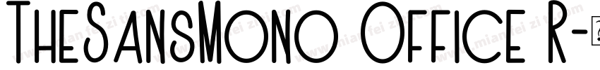 TheSansMono Office R字体转换